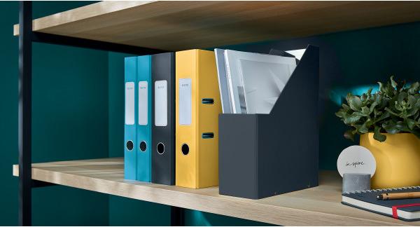 Actual product image Leitz Click & Store Cosy magazine file, A4, hardboard, grey Hardboard with PP film, assembled by means of (A4)