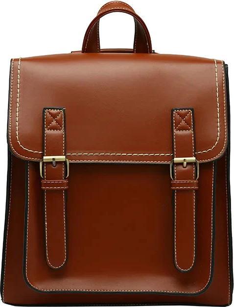 Only-Bags.Store Vintage Pu Leder Tasche Rucksack Mode Schulranzen Hohe Qualität Freizeit Umhängetasche