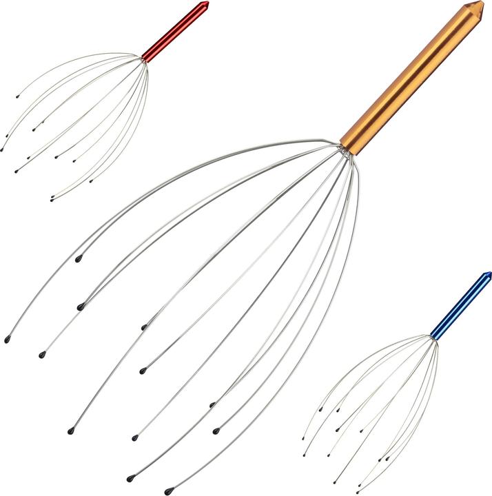 Actual product image Relaxdays Head Massager Metal