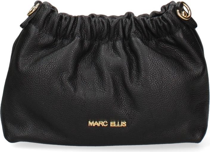 Marc Ellis Damen Schultertasche Made In Italy - Modell Lumena - 100% Leder - 21.0 X 16.5 X 7.5 Cm