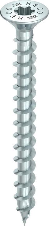 Produktbild Heco TOPIX-plus Verlegeschraube Senkkopf mit Frstaschen TX Vollgewinde 4,5x70 mm blau verzinkt 200 (200 Schrauben pro Stück)