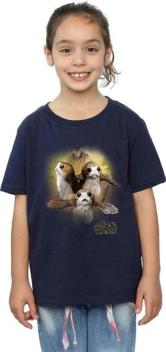 Image du produit Star Wars T-shirt en coton brossé Porg pour fille (152, 158)