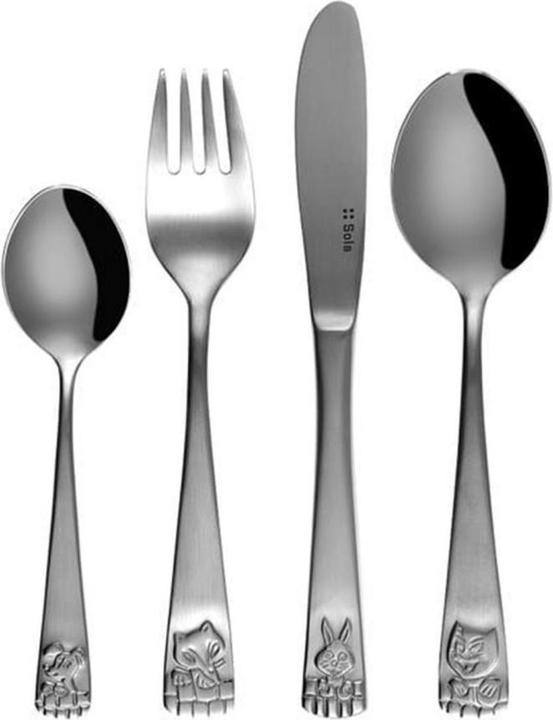 Immagine prodotto Sola Set di posate per bambini Lusol 755 Elite 4 pezzi, argento