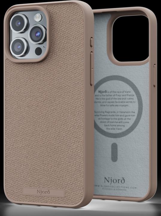 Immagine prodotto Njord Custodia MagSafe in tessuto con copertura rigida Rosa Sabbia (Apple iPhone 15 Pro Max)