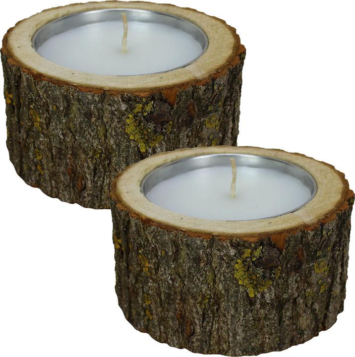 Image du produit Natura Punto Photophore en bois, lot de 2 (2 x)