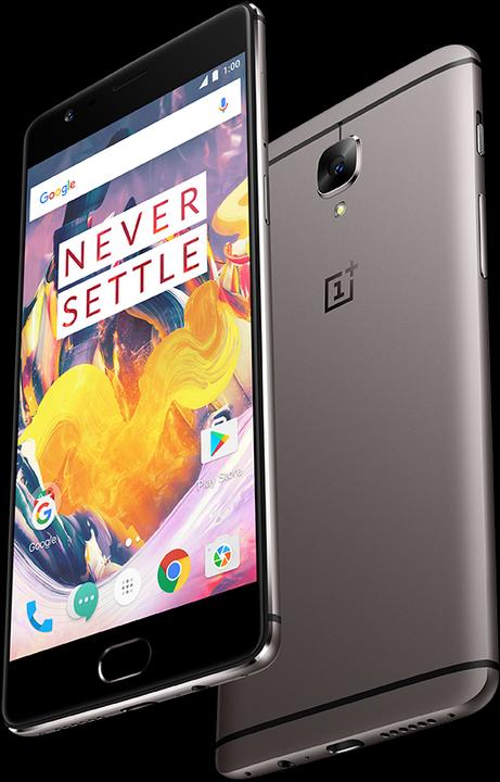 Actual product image OnePlus 3t (64 GB, Gunmetal, 5.50", Dual SIM, 16 Mpx, 4G)