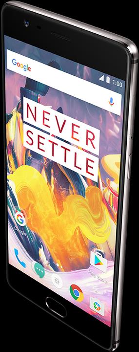 Actual product image OnePlus 3t (64 GB, Gunmetal, 5.50", Dual SIM, 16 Mpx, 4G)
