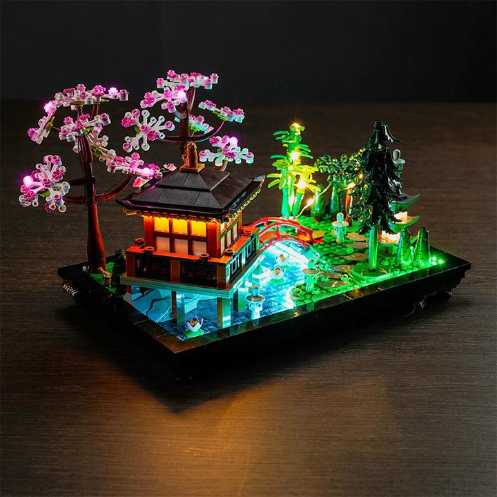 BrickBling Set di luci a LED per LEGO Giardino del Silenzio (10315), incluso il telecomando