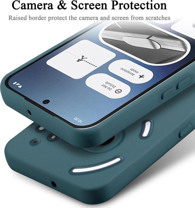 Actual product image Cadorabo Bumper Case for Nothing Phone 2a TPU Liquid Silicone Cover (Phonemax Rocky 2)
