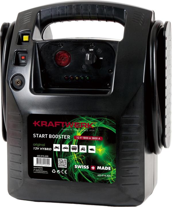 Image du produit Kraftwerk Batterie de démarrage avec fonction de charge Hybrid Booster 12 V (12 V, 20 Ah, 1800 A)