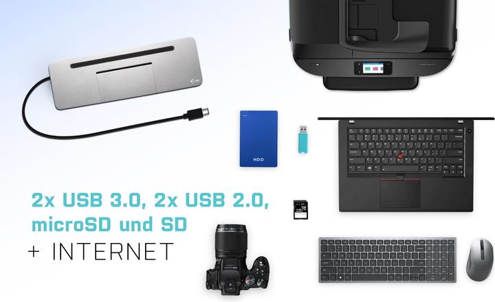 Immagine prodotto i-tec Ergonomic 4K (USB-C, 3 Porti)