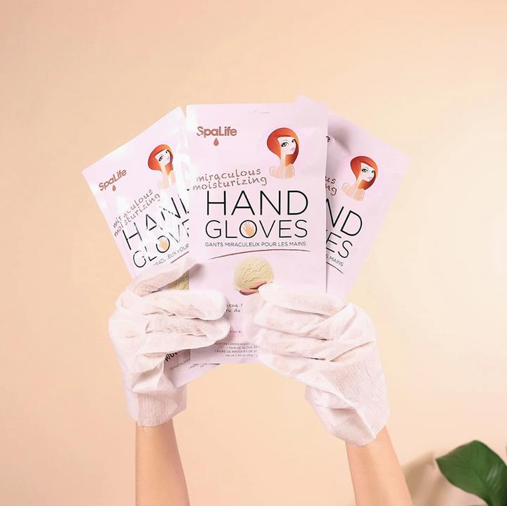 Actual product image SpaLife Moisturising gloves with cocoa butter & vitamin E
