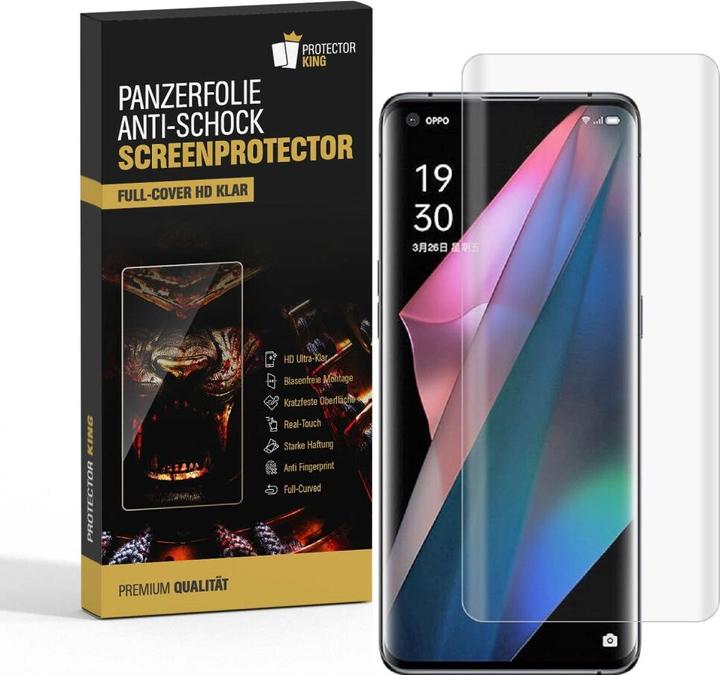 Produktbild Protectorking 2x Panzerfolie Anti-Shock HD Klar (2 Stück, Oppo Find X3 Pro)