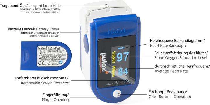 Produktbild Pulox PO-200A mit Alarm