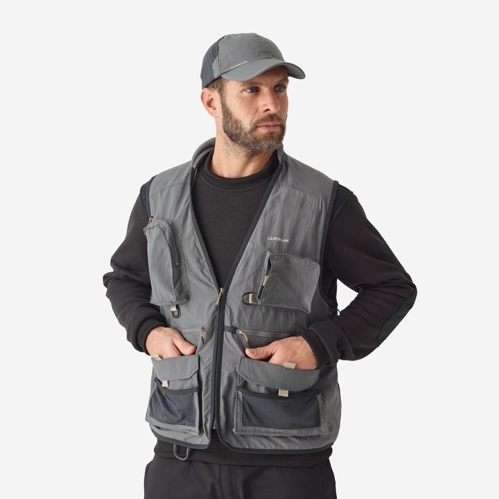 Immagine prodotto Caperlan Gilet da pesca FV 500 grigio (L)