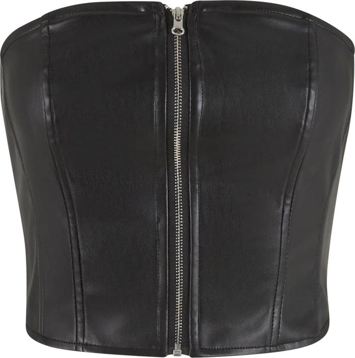 Actual product image Urban Classics Womens/Ladies Synthetic Leather Bandeau Top (S)
