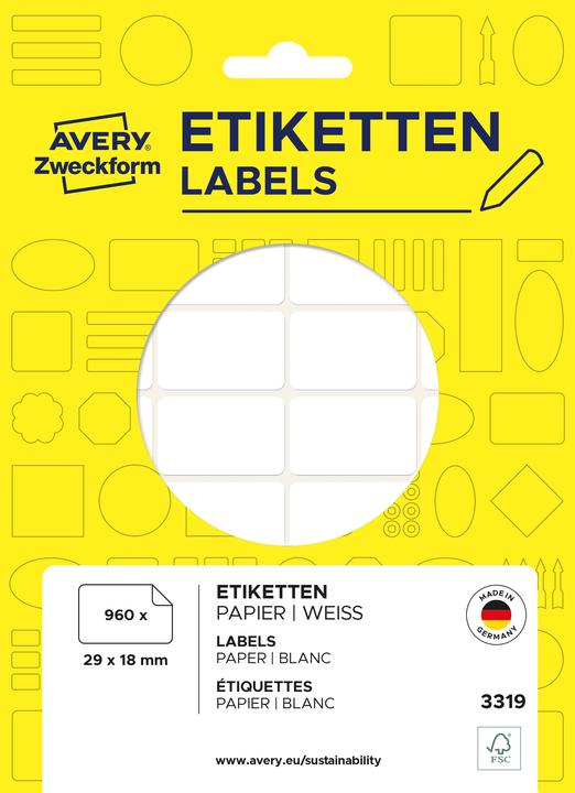 Actual product image Avery Vielzweck-Etiketten