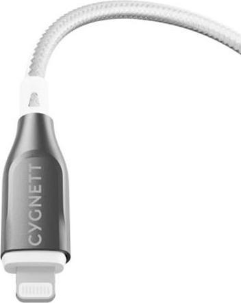 Produktbild Cygnett Gepanzertes Lightning-auf-USB-A-Kabel, Weiss, 2 m (2 m, USB 1.0)