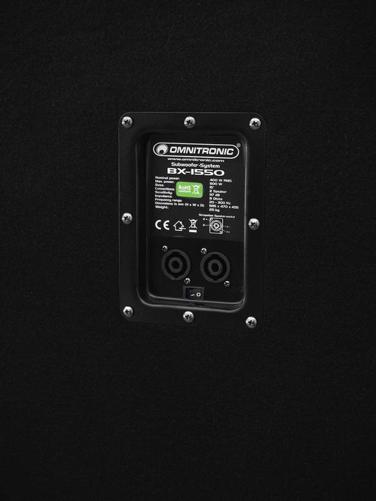 Image du produit Omnitronic BX-1550 (Subwoofer passif, 1x 400 W)