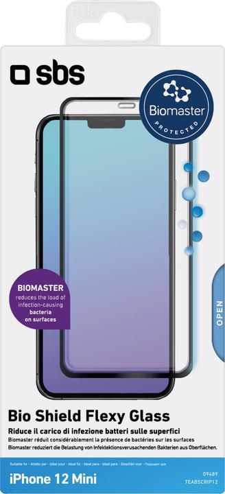 Actual product image SBS Bio Shield Nano Glass antibacterial Apple iPhone 12 mini (6 Piece, Apple iPhone 12 mini)