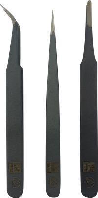 Produktbild Rs Pro 2A ESD, 3 ESD, 7 ESD Stahl Pinzettensatz, 1