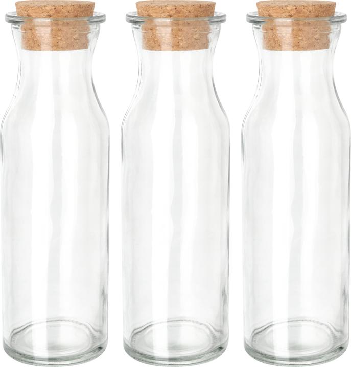 Actual product image VBS Milk" glass bottles, set of 3, Ø approx. 6 cm x 20 cm (0.35 l)