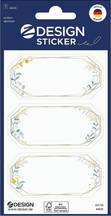 Produktbild Z-Design Sticker zum Beschriften