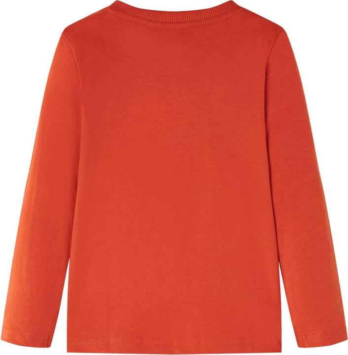 Actual product image VidaXL Children's long-sleeved shirt orange 128,Material: 100 (128)
