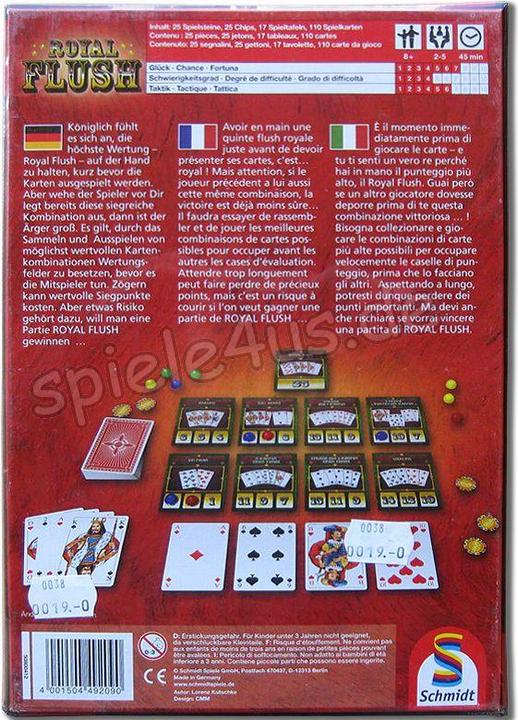 Produktbild Schmidt Spiele Royal Flush (Deutsch)