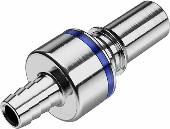 CPC Everis LQ6 Series Quick Connect Connector for 3/8" Hose - Blue
