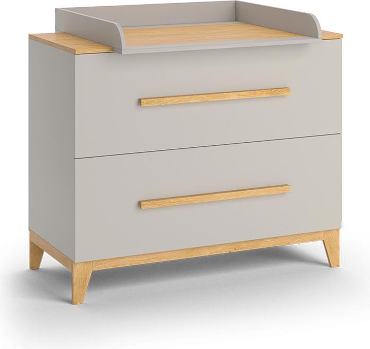 Actual product image VitaliSpa Wickelkommode Malia, Cashmere-Eiche, 108 x 98 cm mit 2 Schubladen
