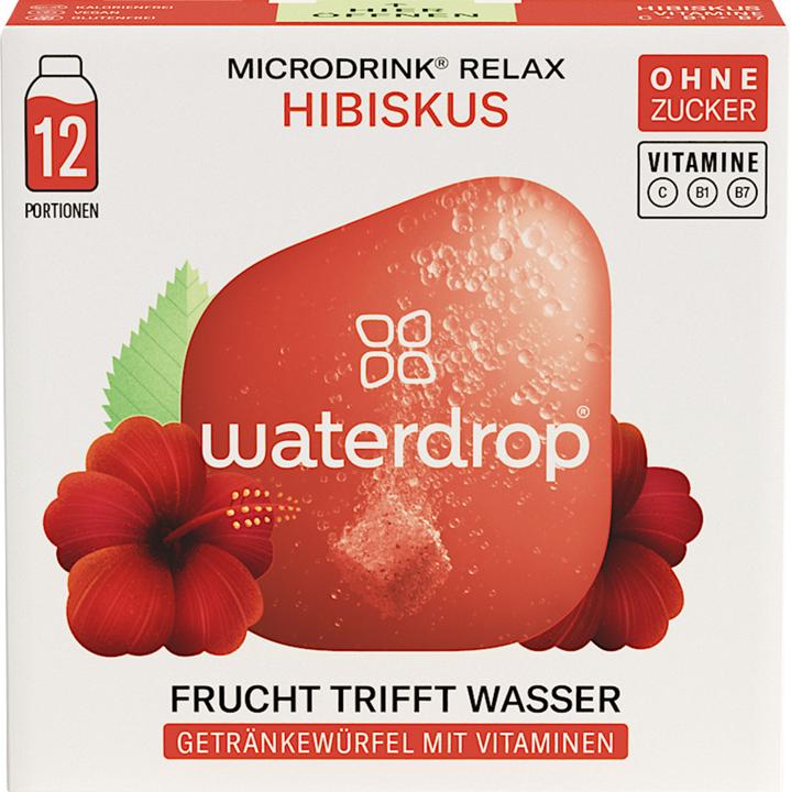Produktbild Waterdrop Microdrink Relax (Hibiskus, Acerola, 12 x)