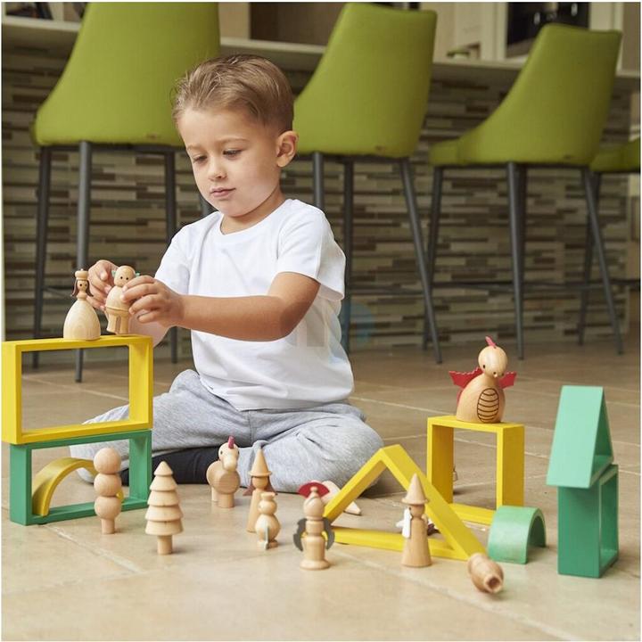 Produktbild TickiT Set mit 10 Verzauberten Märchenfiguren aus Holz