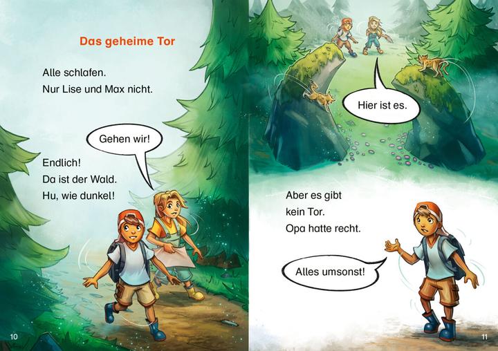 Produktbild JUNIOR – Einfach selbst lesen: Der geheime Drachenwald - (Lesestufe 1) (Deutsch, Sandra Grimm, 2024)