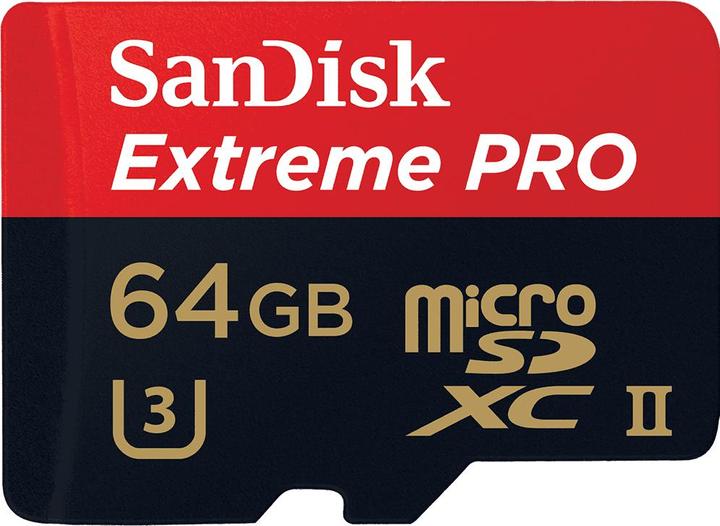 Produktbild SanDisk Extreme Pro microSD mit USB 3.0 Reader (64 GB, microSDXC, U3, UHS-II)