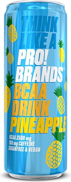 Immagine prodotto Pro!Brands Bevanda BCAA all'ananas (330 ml) (Ananas, 1 x)