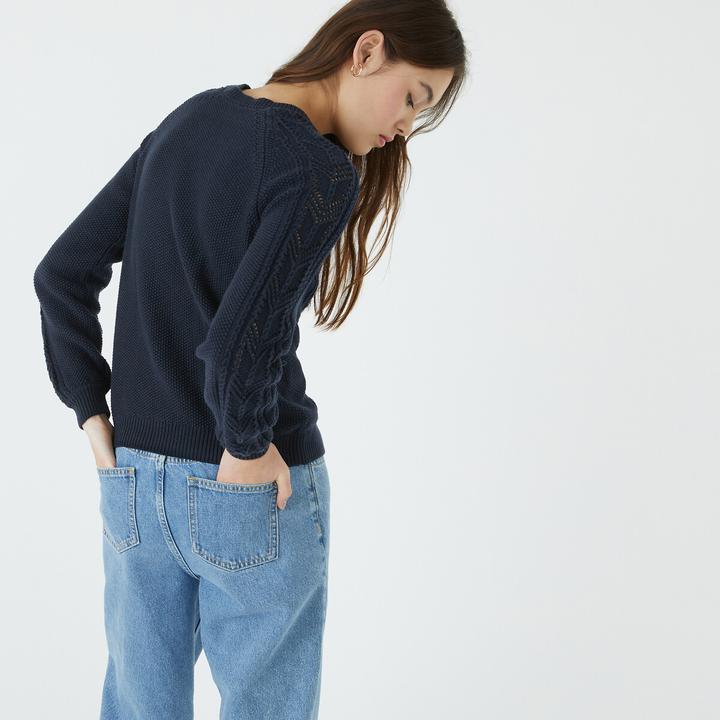Produktbild La Redoute Collections Cardigan aus Pointelle-Strick (L)