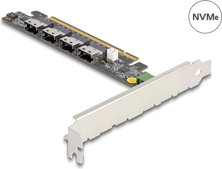 Actual product image Delock PCI Express x16 card to 4 x internal SFF-8654 4i NVMe