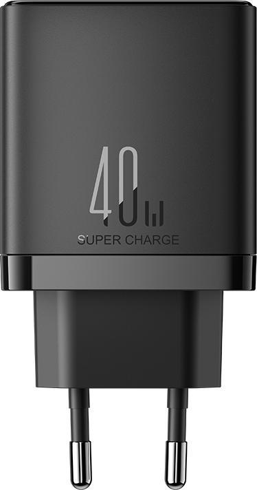 Image du produit Joyroom JR-TCF09 chargeur rapide 2x USB-C 40W - noir (40 W)