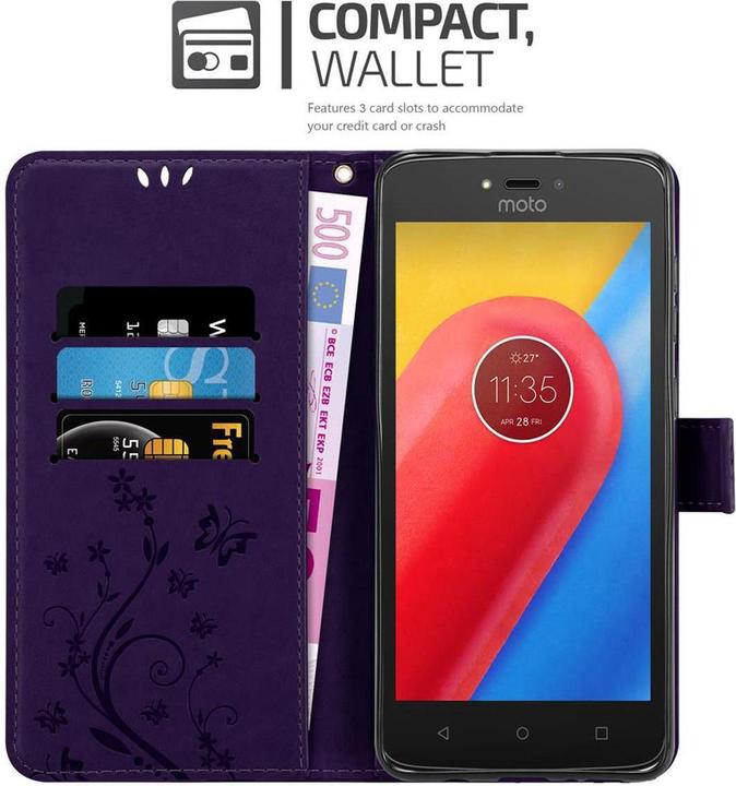 Productafbeelding Cadorabo Bloemen Boekomslag (Motorola Moto C)