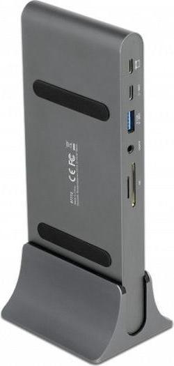 Actual product image Delock Docking station USB-C - USB/SD/LAN/HDMI/DP (USB-C, 1 Ports)