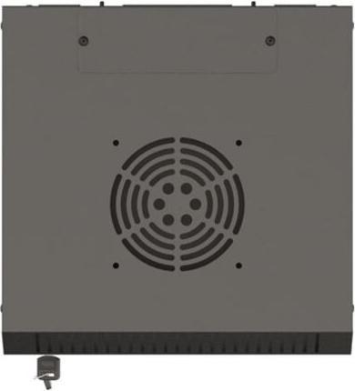Actual product image Lanberg Szafa Instalacyjna Rack Wisząca 10 6u 300x300 Czarna Drzwi Przeszklone (Flat Pack) (6 RU, 10 inch rack)