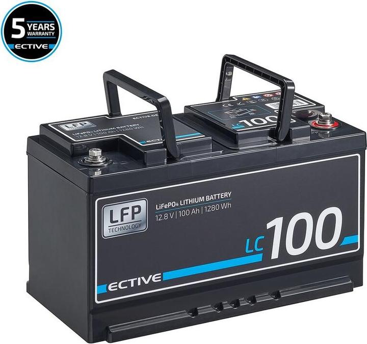 Produktbild Ective LC 100 12V LiFePO4 Lithium Versorgungsbatterie 100 Ah (12 V, 100 Ah)