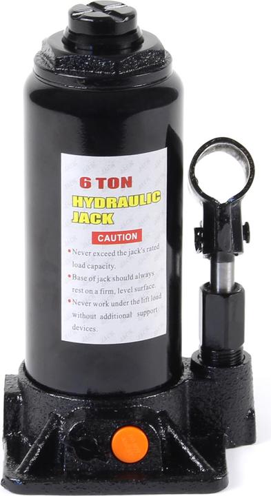Actual product image Wiltec Hydraulic 6t Bottle Jack, Piston Car Jack with Slow down function, 197-382 mm