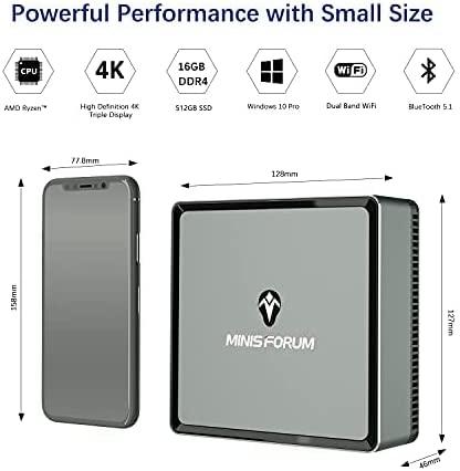 Produktbild Minisforum Mini PC UM250 (AMD Ryzen, 16+512GB)