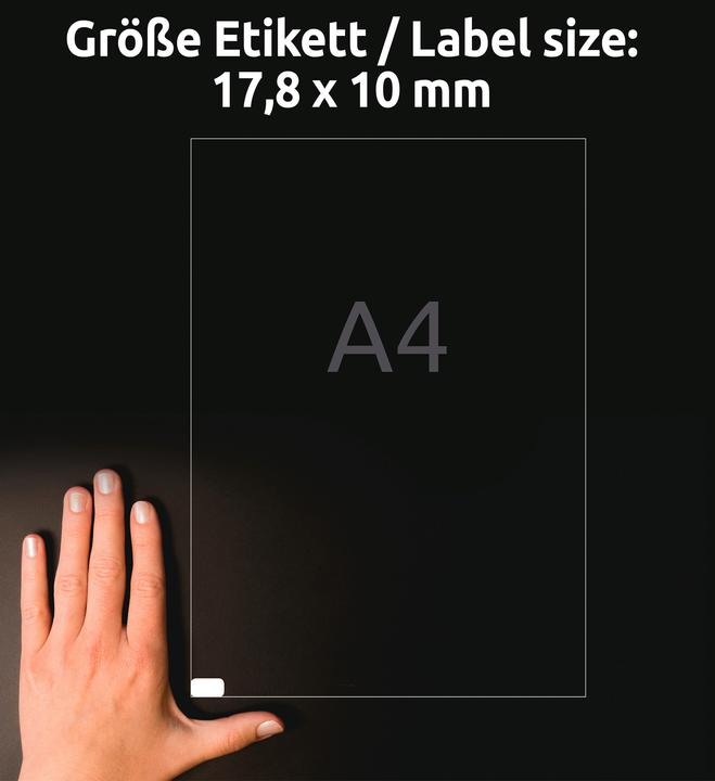 Actual product image Avery Universal labels, ablösbar
