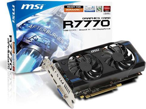 MSI HD 7770 OC 1GB, PCI-E x16 3.0, miniDP, HDMI (1 GB)