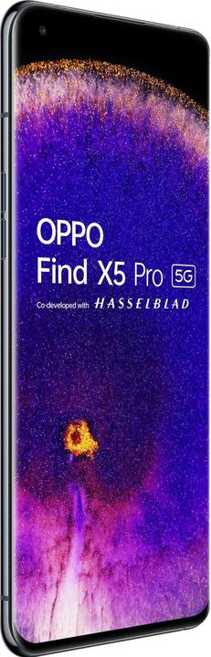 Actual product image OPPO Find X5 Pro (256 GB, Glaze Black, 6.70", Hybrid Dual SIM + eSIM, 50 Mpx, 5G)