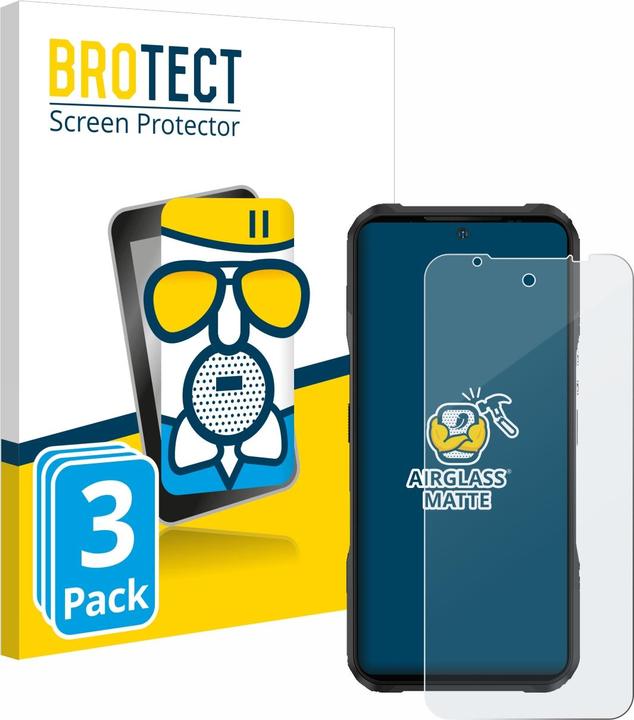 Actual product image BROTECT AirGlass Glass Matte (3 Piece, Vivo Y20s)