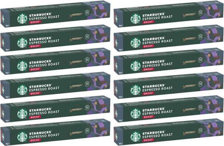 Immagine prodotto Starbucks Capsule di caffè Decaf Espresso Roast 12 x 10 pezzi (120 x Porta.)